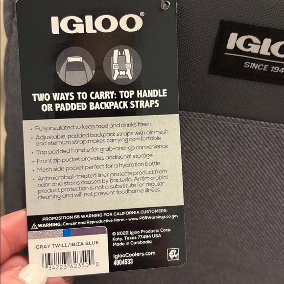 Igloo Laguna Backpack Cooler Bag - Picture 11 of 11